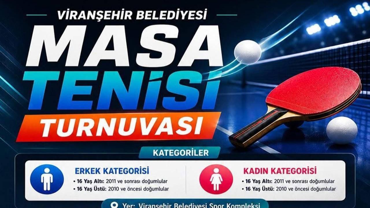 Başkan İnan'dan Gençlere Çağrı: "Raketini Al, Masa Tenisi Turnuvasına Gel"