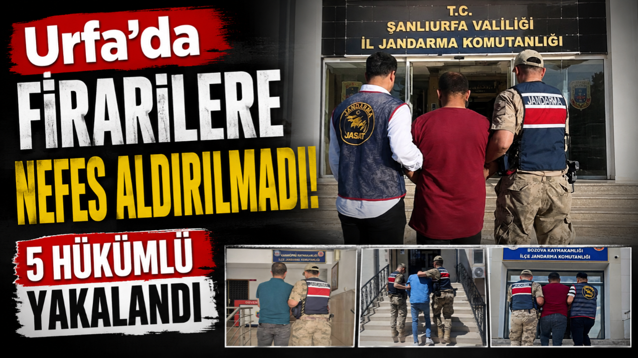 Urfa'da Aranan Hükümlülere Geçit Yok: 5 Firari Yakalandı