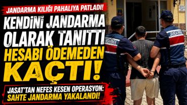 Jandarma Kılığıyla Yemek Yedi, Hesabı Ödemeden Kaçtı