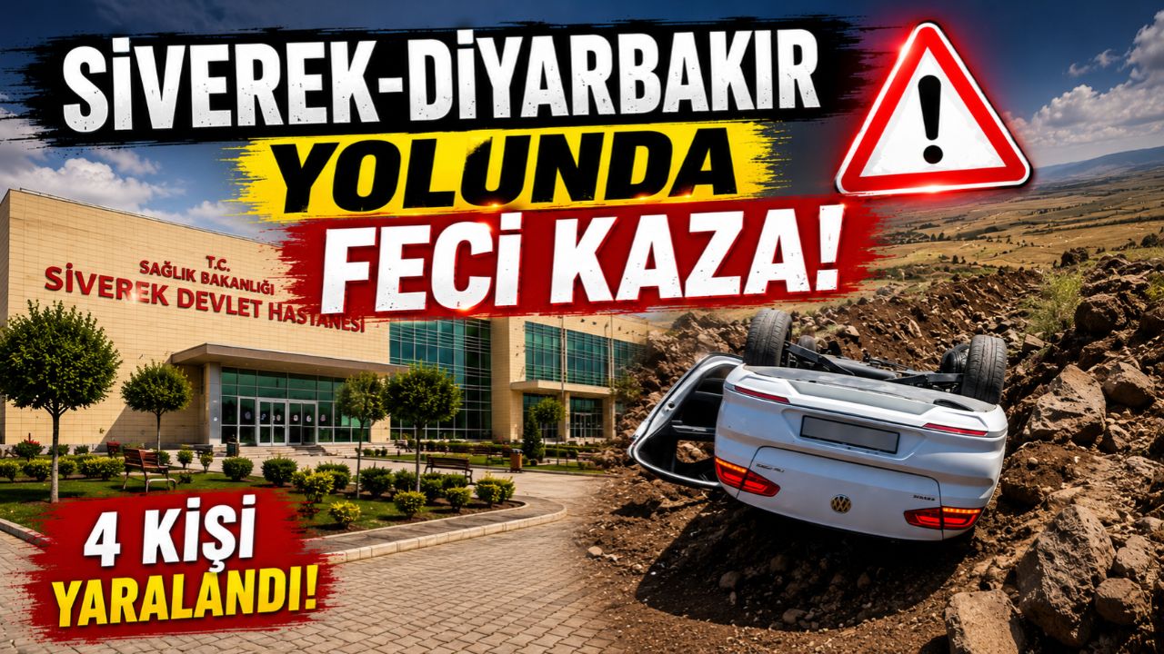 Siverek-Diyarbakır Karayolu'nda Korkutan Kaza! 4 Yaralı